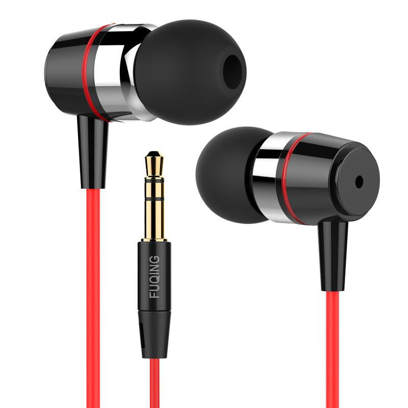 Super bass earphones Metal-Ear Mobile Computer MP3 Universal 3.5MM clear voice amazing sound earphone