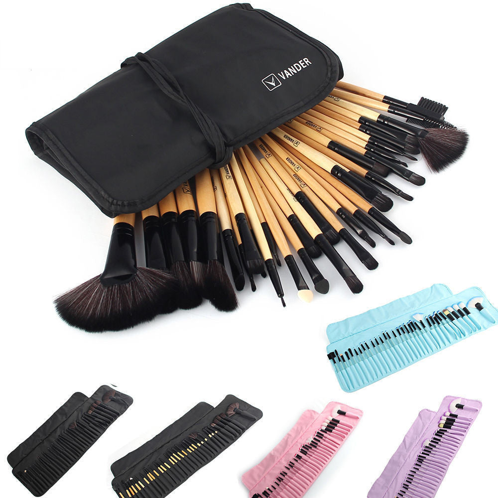 Online discount shop Australia - 32Pcs Set Professional Makeup Brush Foundation Eye Shadows Lipsticks Powder Make Up Brushes Tools w/ Bag