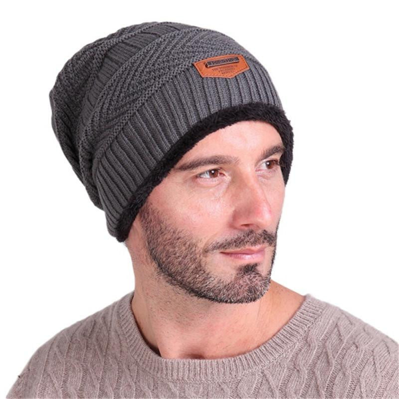 Unisex Womens Mens S Camping Hat Beanie Baggy Warm Wool Ski Cap