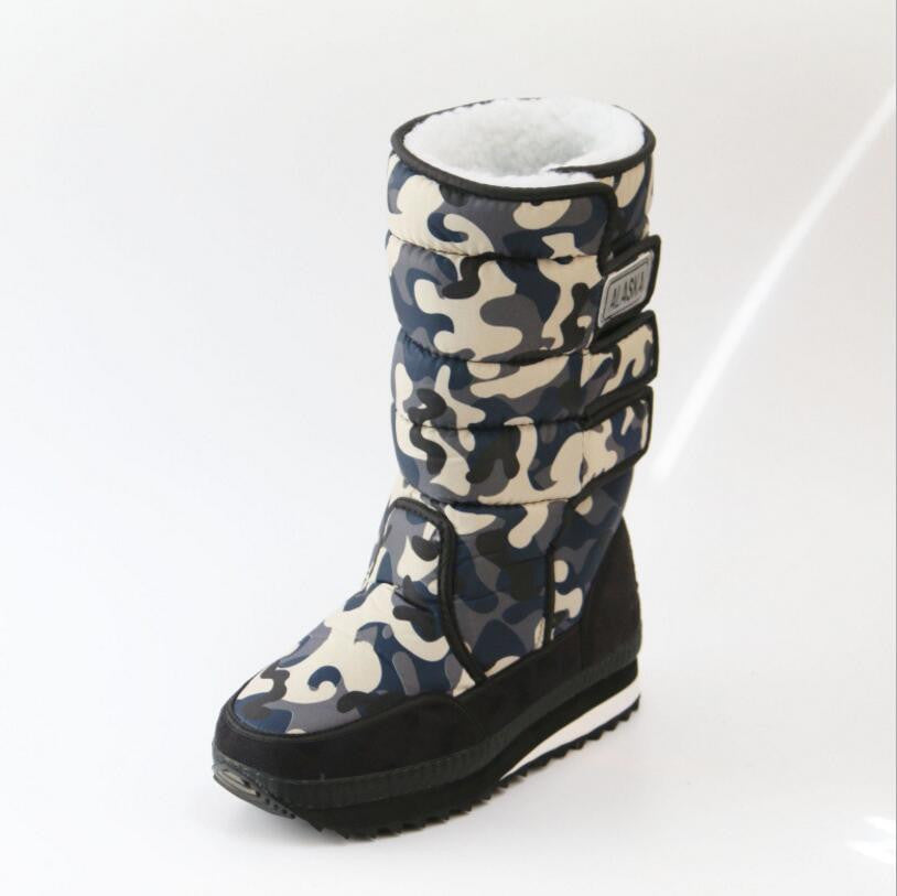 Online discount shop Australia - Boots men warm shoes platform snow boots men boots thick waterproof slip-resistant shoes 05