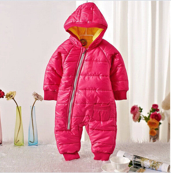 Online discount shop Australia - Baby Snow Wear Cotton One Piece Warm Outerwear Children's Overalls Baby Kids Jumpsuit Newborn Down