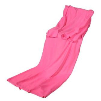 Online discount shop Australia - 1 Pcs Blanket Super Large Size Home Winter Warm Fleece Blanket Robe Cloak With Sleeves Black,Blue,Wine Red,Pink