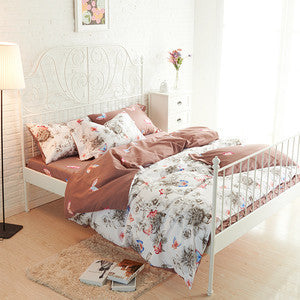 Online discount shop Australia - Bedding Set Queen Full Size Bedlinen (1pc comforter case+1pc bedsheet+2pc pillowcases) 4pc Duvet Cover Sets