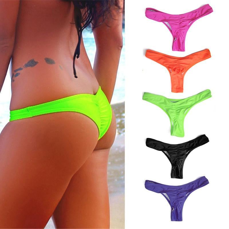 Brazilian Mini Thong V Shape G-String Bikini Beach Underwear r 5 Color