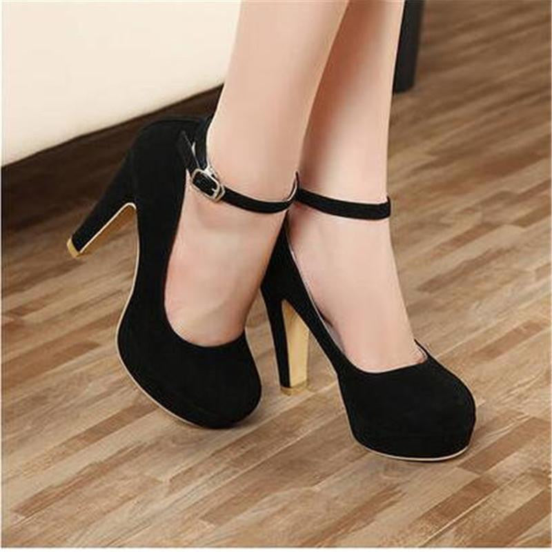 woman Pumps thick heel shoes ol high-heeled shoes female the trend of ultra high heels female shoes