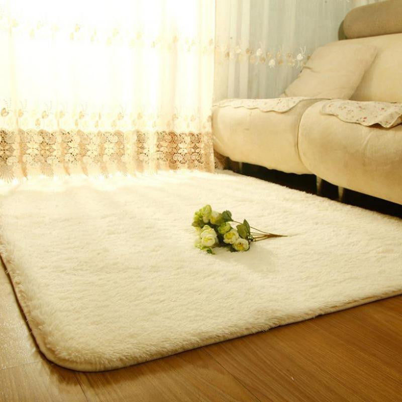 Online discount shop Australia - Carpets For Living Room Ivory Wool Rug Anti-skid Carpet Floor Bedroom Soft Mat Carpets Kids Room Home#ZH183