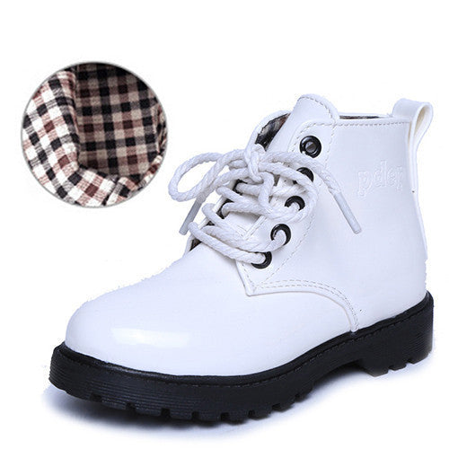 Online discount shop Australia - Children's shoes children Korean version of Martin boots leather water proof boots for men and women boots