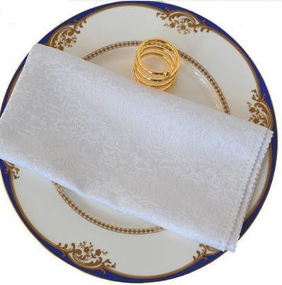 Wedding Table Napkins Knitted Table Napkin Linen Polyester Handkerchief Cloth Diner Wedding Decoration Party Xmas Event V30
