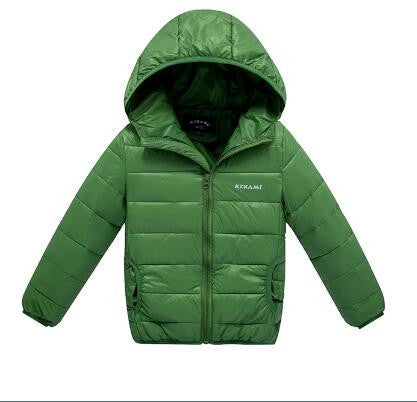 Online discount shop Australia - New baby boy and girl clothes children's thick warm down jackets kids sports hooded outerwear 11 color