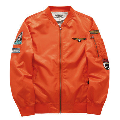 Online discount shop Australia - Men Bomber Jacket Air Force One Hip Hop Patch Designs Slim Fit Pilot Bomber Jacket Coat Men Jackets,YA372