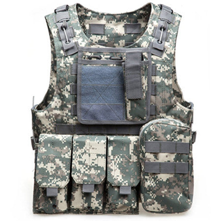 Online discount shop Australia - Camouflage Hunting Military Tactical Vest Wargame Body Molle Armor Hunting Vest CS Outdoor Equipment