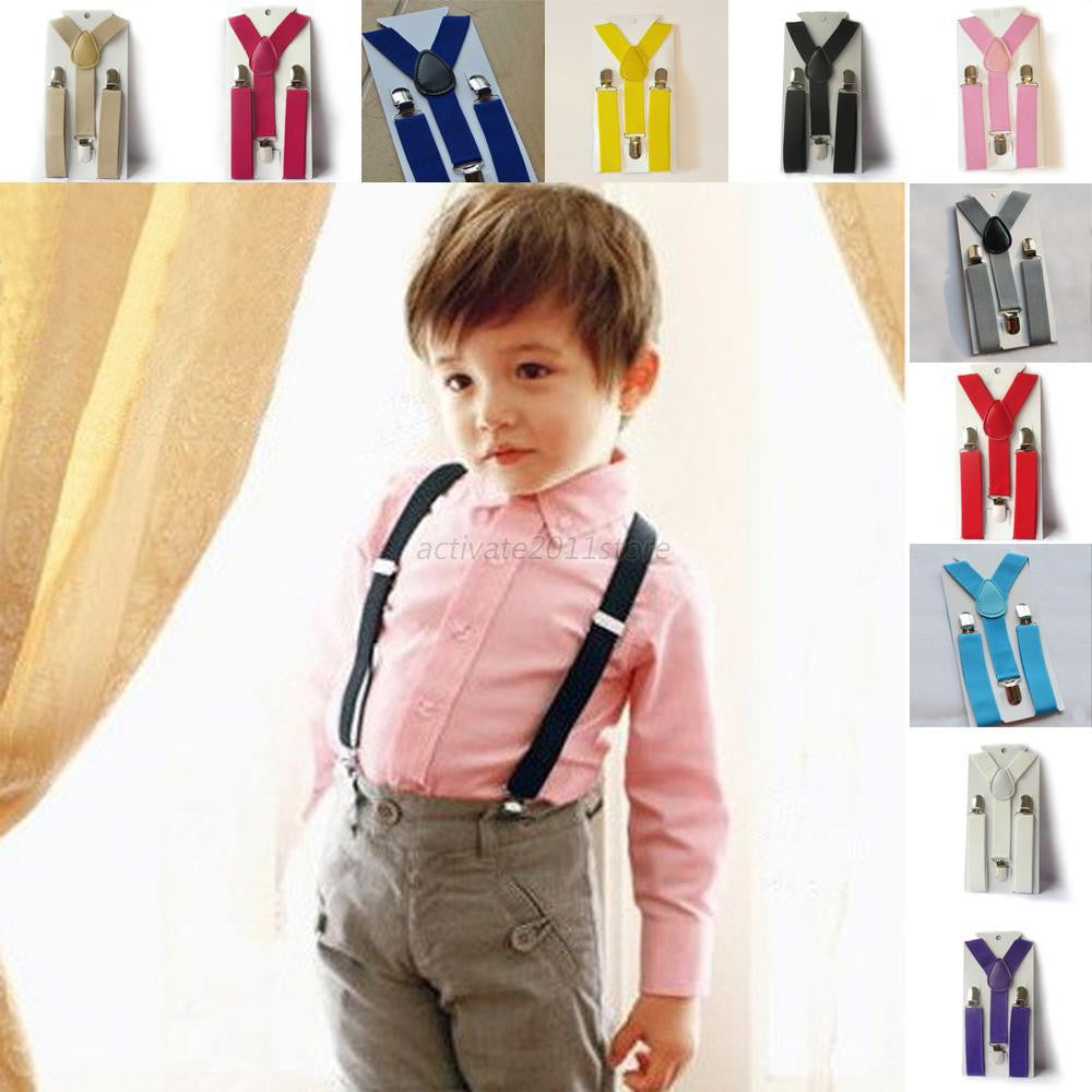 Online discount shop Australia - Baby Boys Girls Kid Children Clip on Y Back Elastic Suspenders Slim Adjustable Braces WY-01