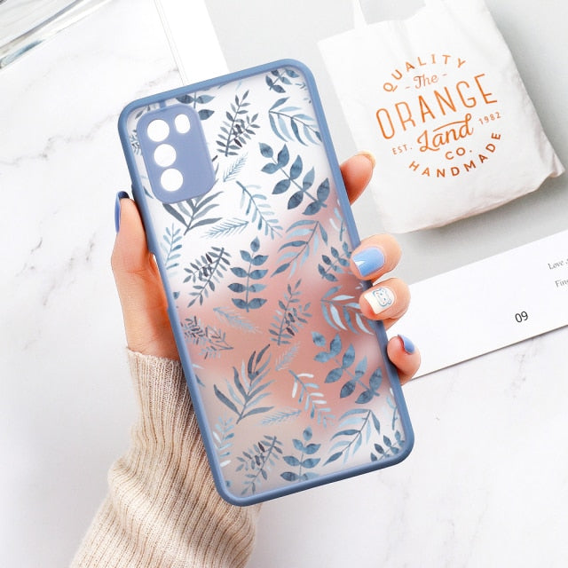 S21 Case for Samsung A52 Case A12 A51 A32 Flower Cover Samsung Galaxy A52S S21 Ultra S20 FE Plus A22 A50 A72 A31 A71 A21S Fundas