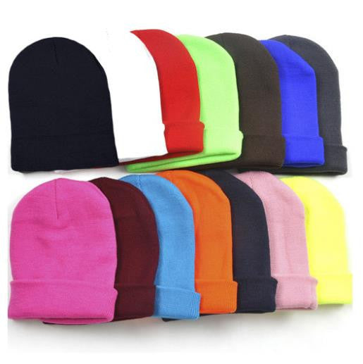 Online discount shop Australia - 28 Colors Fashion Knitted Neon Women Beanie Girls Casual Cap Women's Warm Hats Unisex