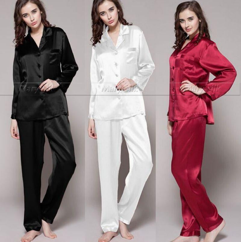 Womens Silk Pajamas