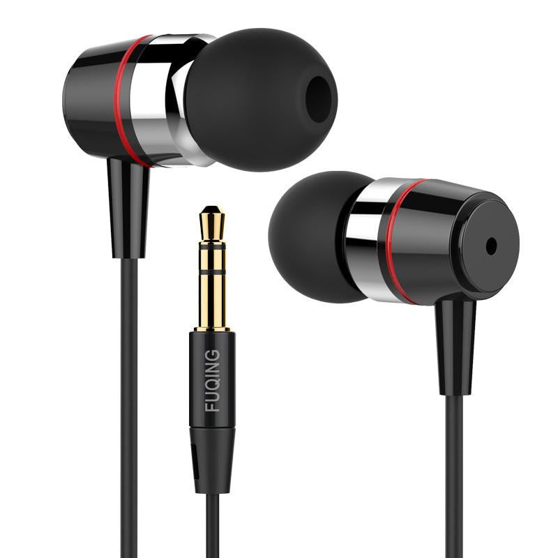 Super bass earphones Metal-Ear Mobile Computer MP3 Universal 3.5MM clear voice amazing sound earphone