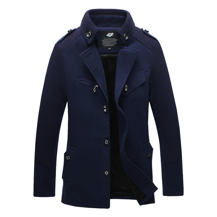 Online discount shop Australia - New Arrival Wool Blends Brand Men Suits Dress Jackets Men Casual Long Thicken Wool Coat Warm Men's Clothing