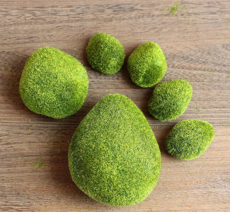 Online discount shop Australia - 1 pack Artificial Moss Foam Stone Green Plant Home Decoration F340