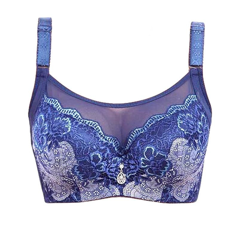 Full Cup Plus Size Bras For Women, Sexy Lace Underwire Push Up