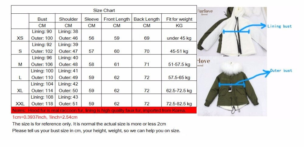 Women Winter Army Green Jacket Coats Thick Parkas Plus Size Real Fur Collar Hooded Outwear-Dollar Bargains Online Shopping Australia