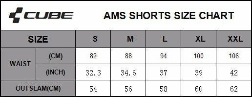 Men's Cycling Shorts Cube Shorts MTB Downhill Short Teamline AM Sports Bike Riding Short Bicycle size S-XXL-Dollar Bargains Online Shopping Australia