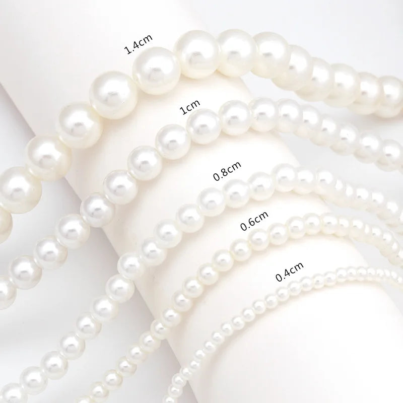 Pearl Choker Necklace Big Round Pearl Wedding Necklace for Women Charm Fashion Jewelry