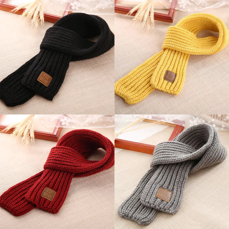 Kids Scarf Boys Girls Baby Winter Warm Scarf Women Knit Shawl Scarf Children Neck Collar Keep Warm Accessories