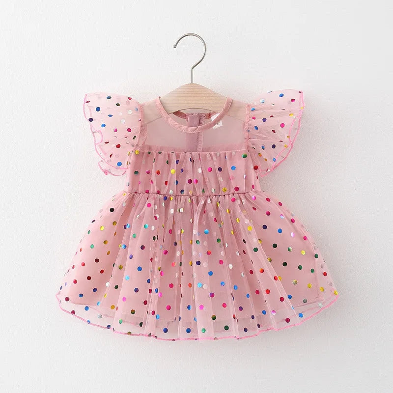 Baby Girls summer clothes outfit color polka dot princess dress for girls baby clothing 1st birthday infant babies dresses dress-Dollar Bargains Online Shopping Australia