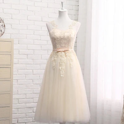 Lace up Short Medium Long new cameo brown bridesmaid dresses wedding prom dress toasting-Dollar Bargains Online Shopping Australia