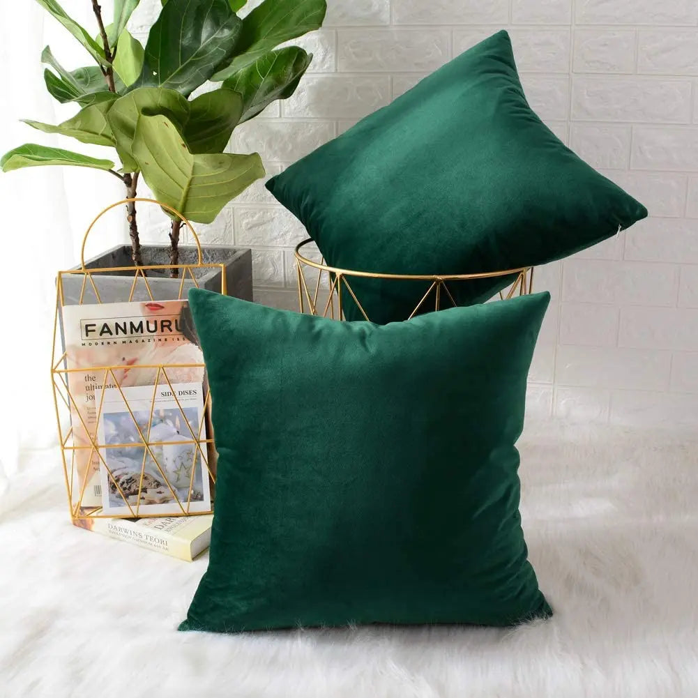 Decorative Pillows For Sofa Emerald Green Home Decor Cushion Cover Home Decoration Pillow Cover Soft Velvet Pillow Hugs