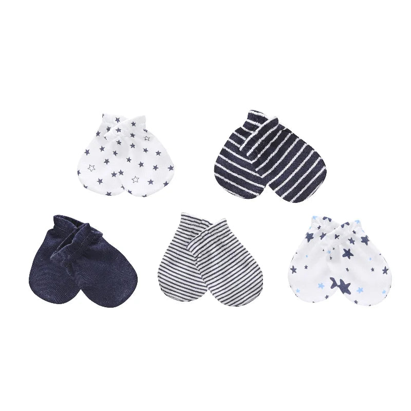 Newborn Baby Hat and Mittens Girl Boy Cap Comfy Infant Hat & Gloves Cotton Toddler Baby Accessorise For 0-6M-Dollar Bargains Online Shopping Australia