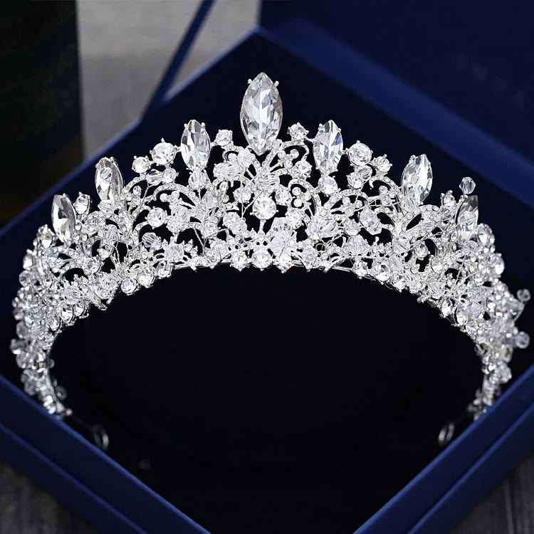 Diverse Silver Gold Color Crystal Crowns Bride tiara Fashion Queen For Wedding Crown Headpiece Wedding Hair Jewelry Accessories