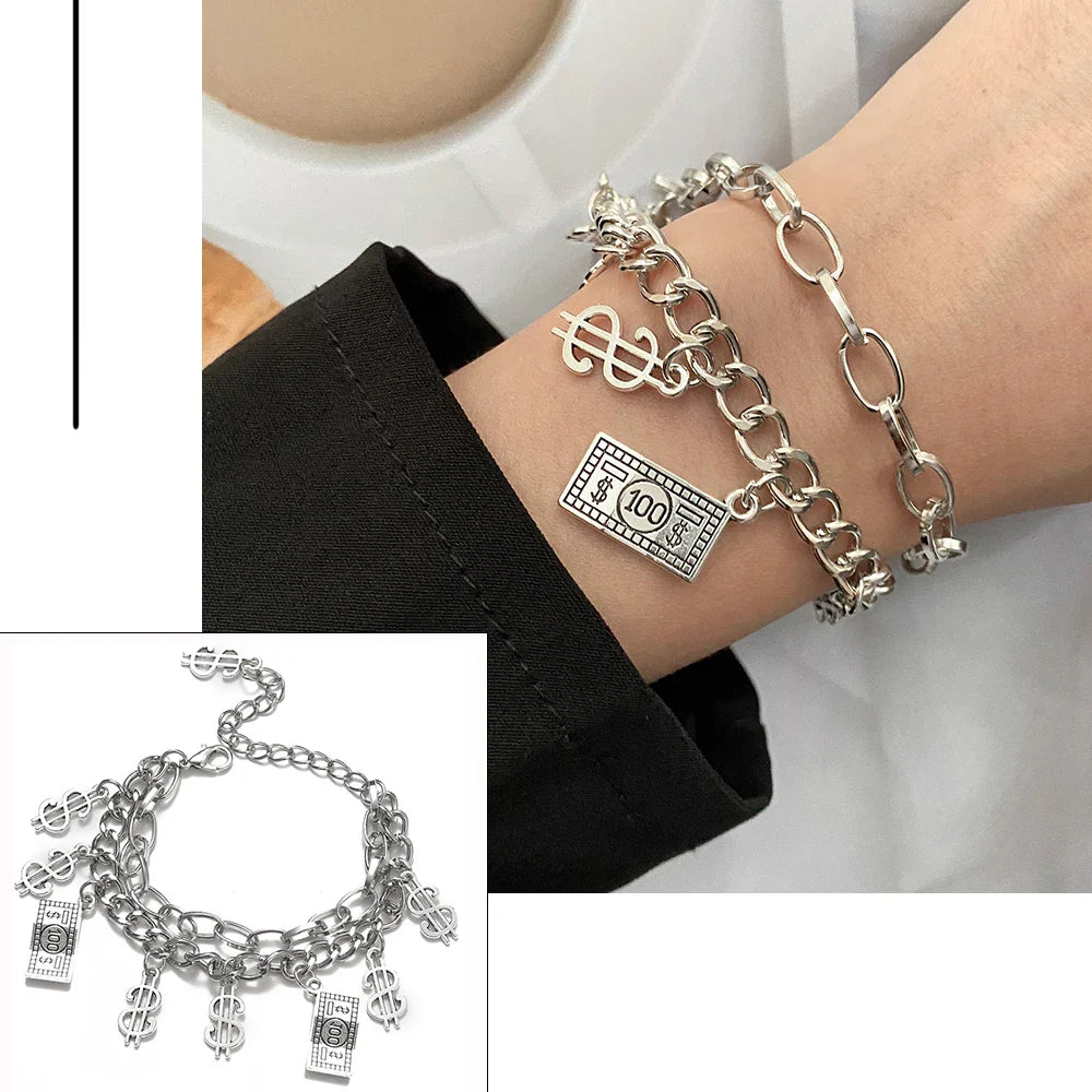 FNIO Bohemian Bracelets for Women Fashion Multilayer Beaded Chain Bracelets Set Charm Bracelet Bangles Jewelry Punk-Dollar Bargains Online Shopping Australia