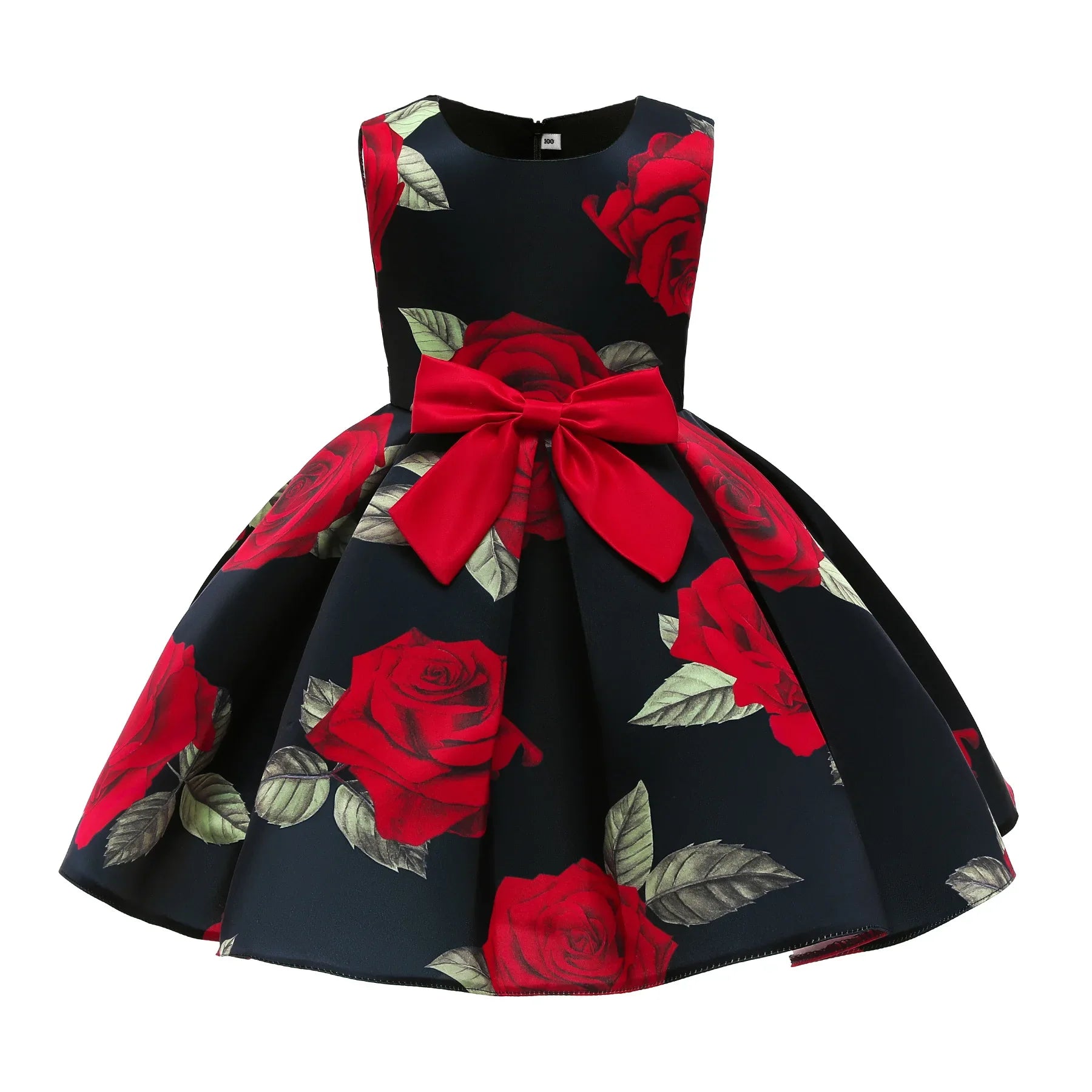 Baby Girls Flower Striped Dress For Girls Floral Wedding Party Dresses Kids Princess Christmas Dress Children Girls Clothing-Dollar Bargains Online Shopping Australia