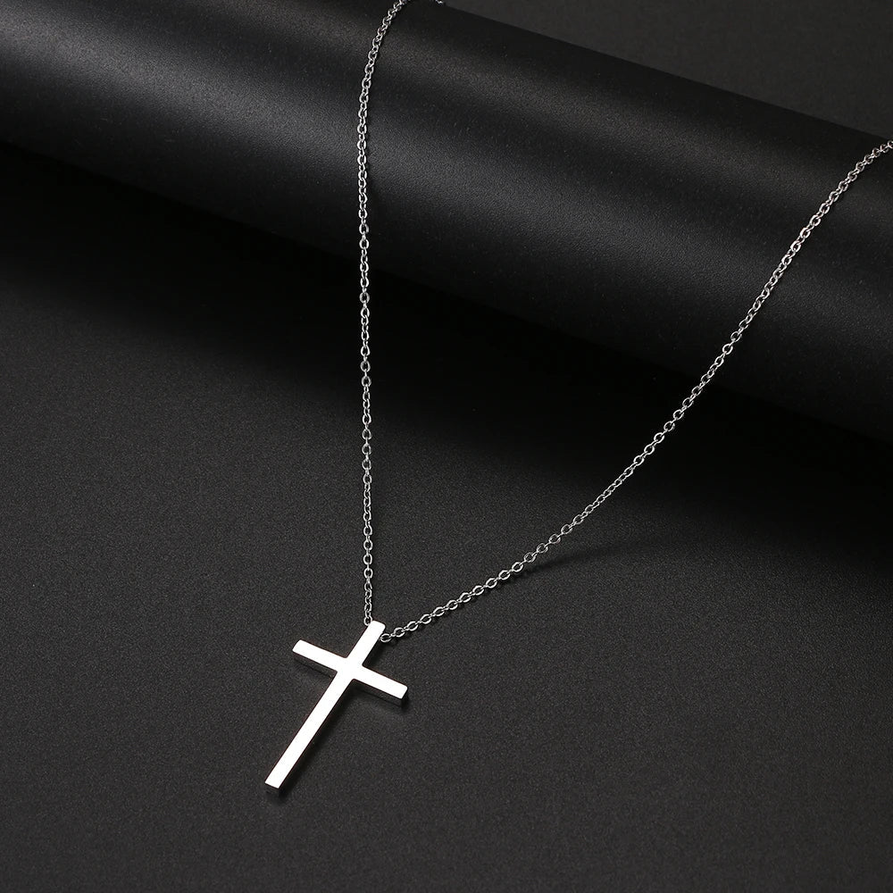Stainless Steel Necklaces Minimalist Four-leaf Clover Geometric Style Fashion Chain Necklace for Women Collar Pendant Jewelry-Dollar Bargains Online Shopping Australia
