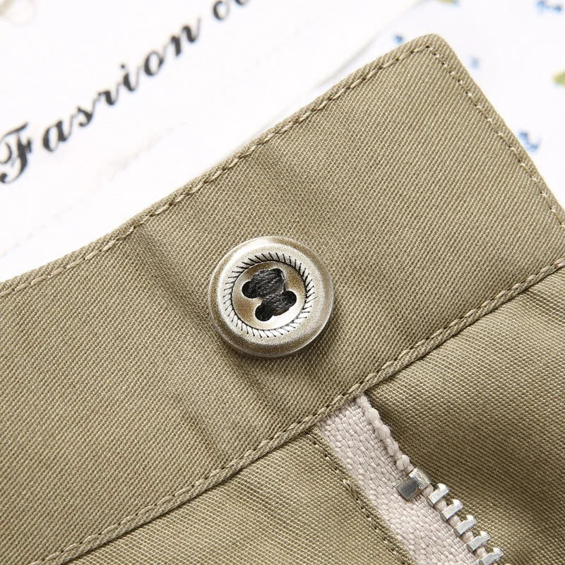 Mens Pants Cotton Casual Stretch Male Trousers Man Long Straight High Quality Plus Size Suit Pant-Dollar Bargains Online Shopping Australia