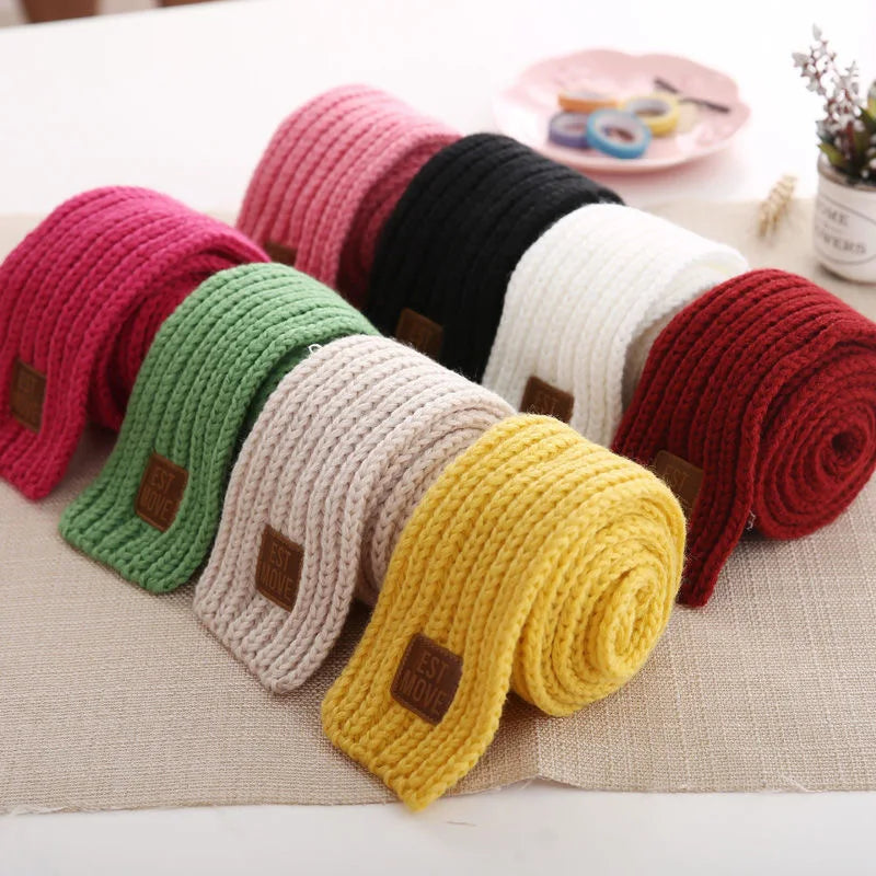 Kids Scarf Boys Girls Baby Winter Warm Scarf Women Knit Shawl Scarf Children Neck Collar Keep Warm Accessories