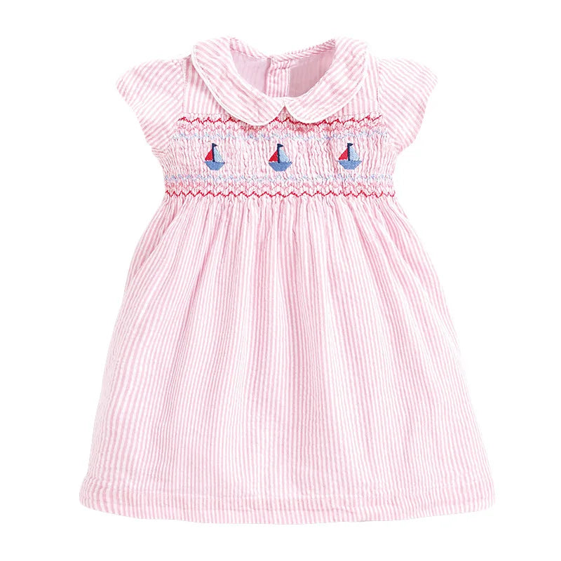 Girls Casual Clothes Cotton Lovely Kids Summer Dress for Toddler Infant Children-Dollar Bargains Online Shopping Australia