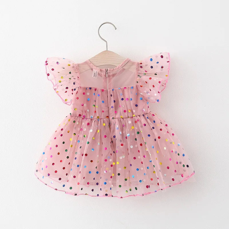 Baby Girls summer clothes outfit color polka dot princess dress for girls baby clothing 1st birthday infant babies dresses dress-Dollar Bargains Online Shopping Australia