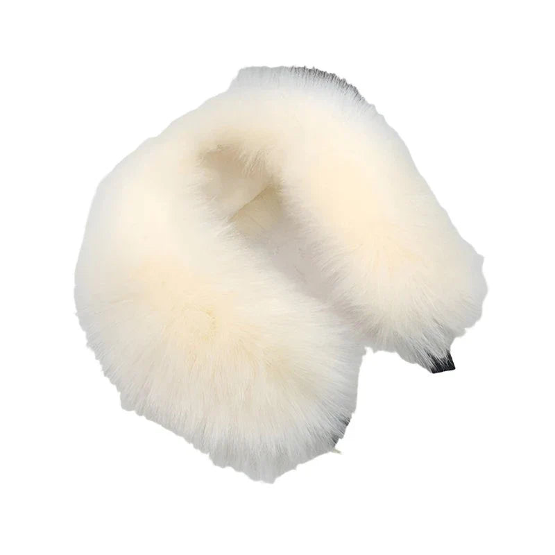 Women Faux Fur Collar Shawl Furry Fur Collar for Winter Coat Hood Fur Decor Plush Fake Fur Scarf Parkas Jacket Fur Collars-Dollar Bargains Online Shopping Australia