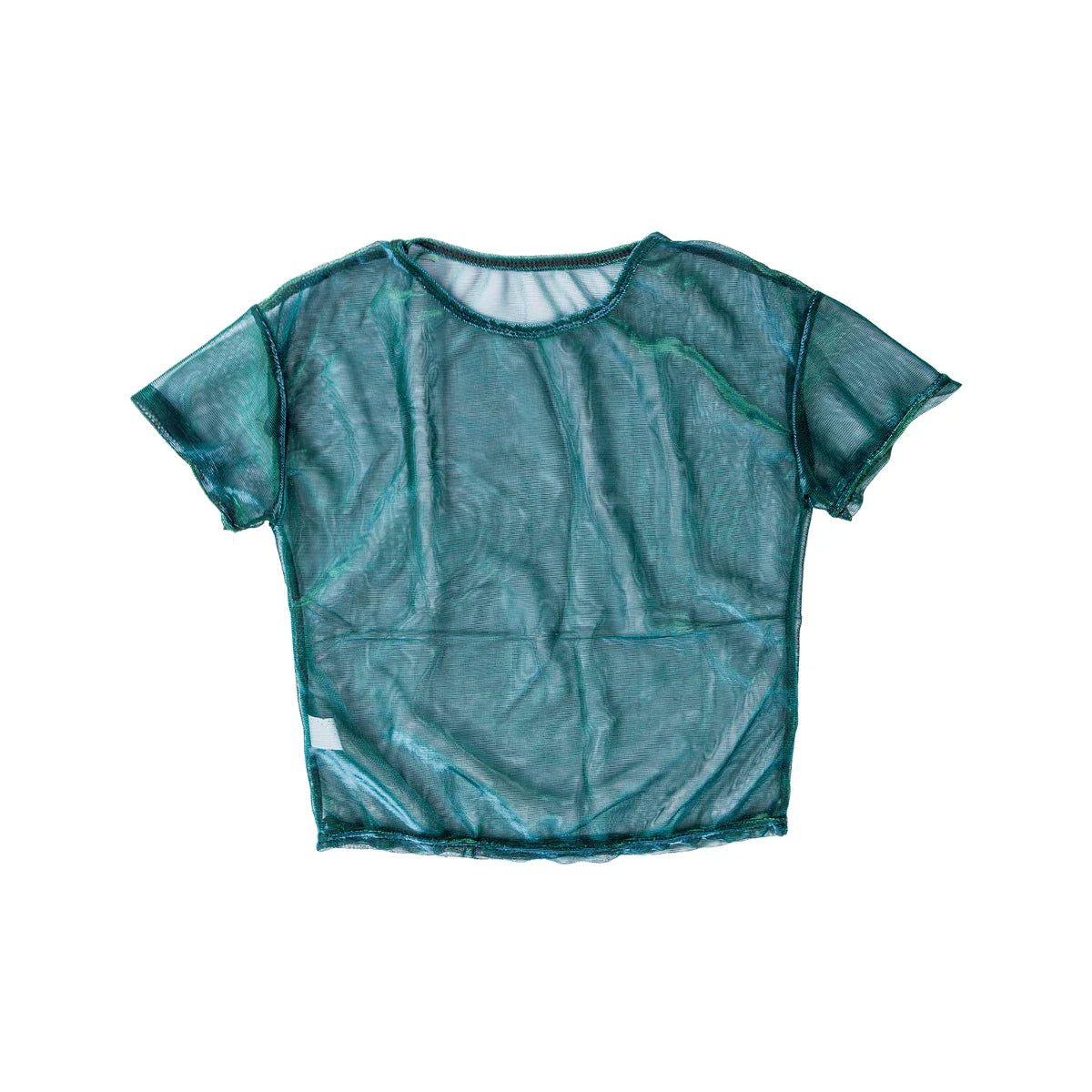 Sexy See Through T Shirt Women Sheer Mesh Fish Net Short Sleeve O Neck Crop Top T-Shirt Summer Lady Clubwear-Dollar Bargains Online Shopping Australia