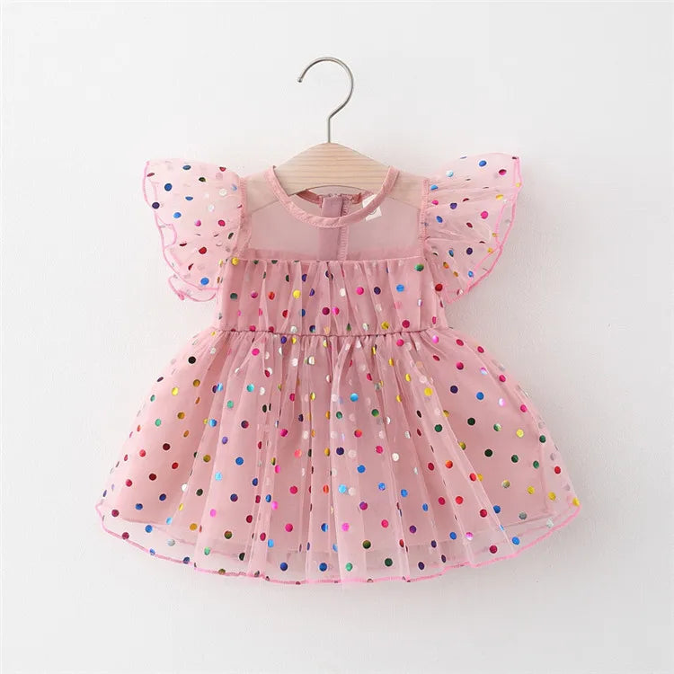 Baby Girls summer clothes outfit color polka dot princess dress for girls baby clothing 1st birthday infant babies dresses dress-Dollar Bargains Online Shopping Australia