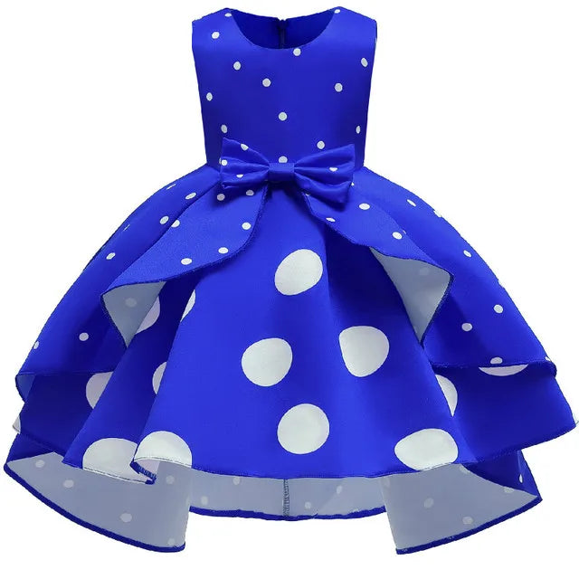 Baby Girls Flower Striped Dress For Girls Floral Wedding Party Dresses Kids Princess Christmas Dress Children Girls Clothing-Dollar Bargains Online Shopping Australia