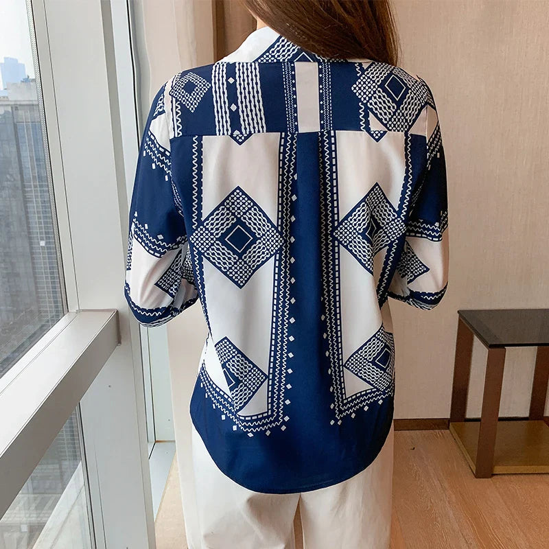 printing ladies shirts Women's Blouses Spring Autumn Long Sleeve Shirts Tops-Dollar Bargains Online Shopping Australia