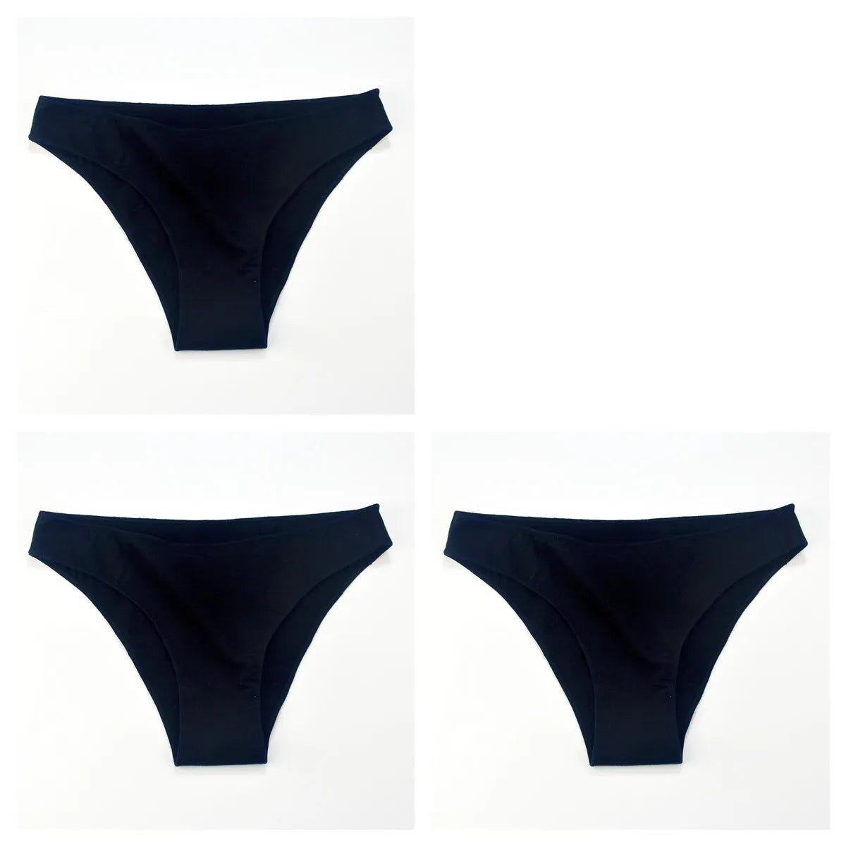 3Pcs Cotton Underwear Seamless Panties For Women Low Rise Briefs Female Solid Color Comfort Pantys Breathable Lingerie
