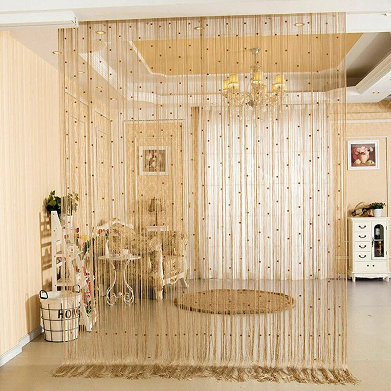 100*200cm Luxury Crystal Beaded String Door Curtain Window Room Divider Home Decoration Drapes Living Room Window Curtain