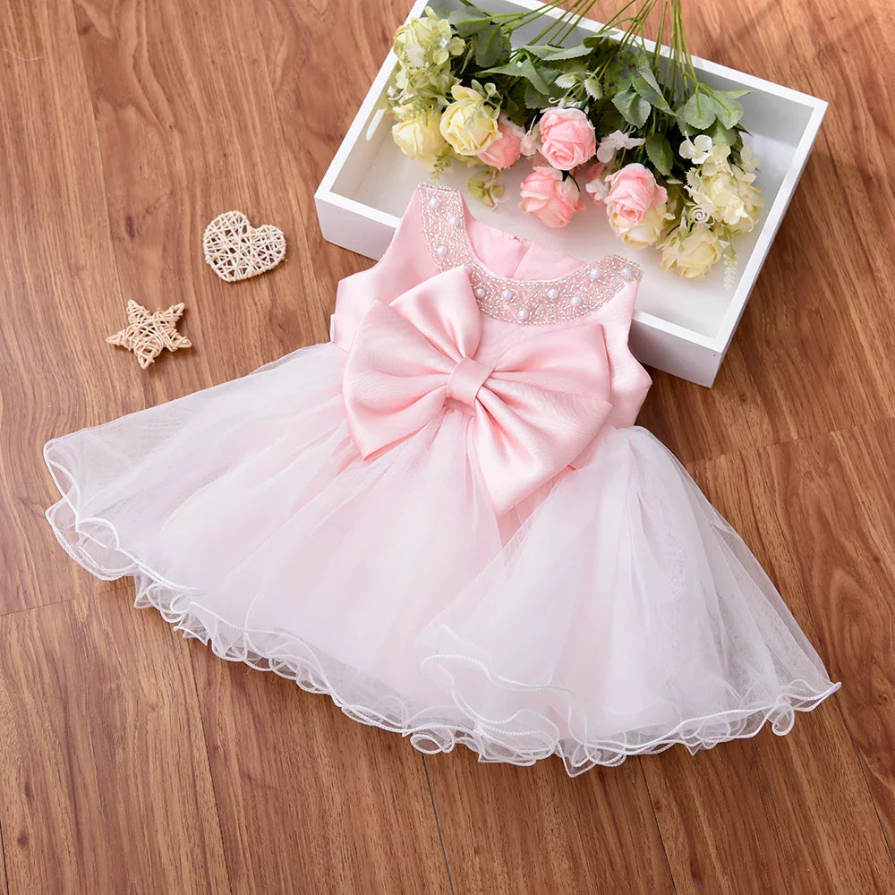 Fairy Cuty Girls Dress Tulle Fluffy Children Gowns Flower Princess Kids Birthday Party Baby Toddler Dresses-Dollar Bargains Online Shopping Australia
