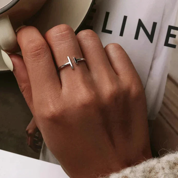 925 Sterling Silver Simple Minimalist Open Adjustable Finger Rings for Women Fashion Band Female-Dollar Bargains Online Shopping Australia