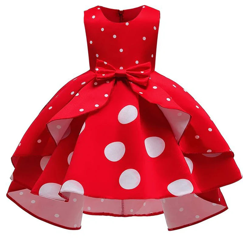 Baby Girls Flower Striped Dress For Girls Floral Wedding Party Dresses Kids Princess Christmas Dress Children Girls Clothing-Dollar Bargains Online Shopping Australia