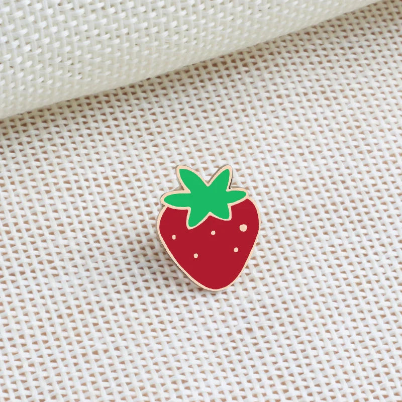 30 Style Fruit Vintage Brooch Watermelon Strawberry Enamel Pin Badge Cherry Brooches For Women Jewelry Men Accessories Pins Gift